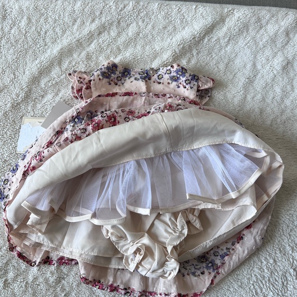 Laura Ashley pink dress with under shorts - Picture 4 of 5